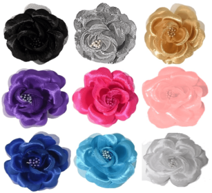 FL2001 | Pearl Rose Dog Pet Bow|Pets Ribbons (Color: Black)